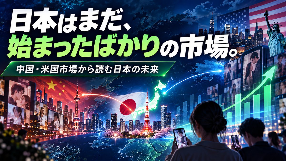 ショートドラマ・トレンドレポート｜中国・米国市場から読む日本の未来