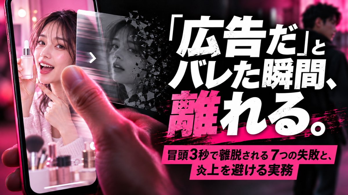 ショートドラマ広告でよくある失敗パターン7つ|「滑る」理由