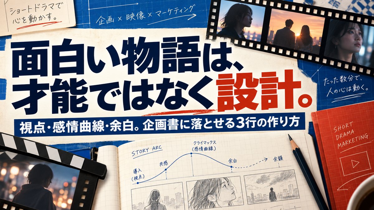 なぜ物語は人を動かすのか｜広告が嫌われ、ドラマが見られる構造的理由